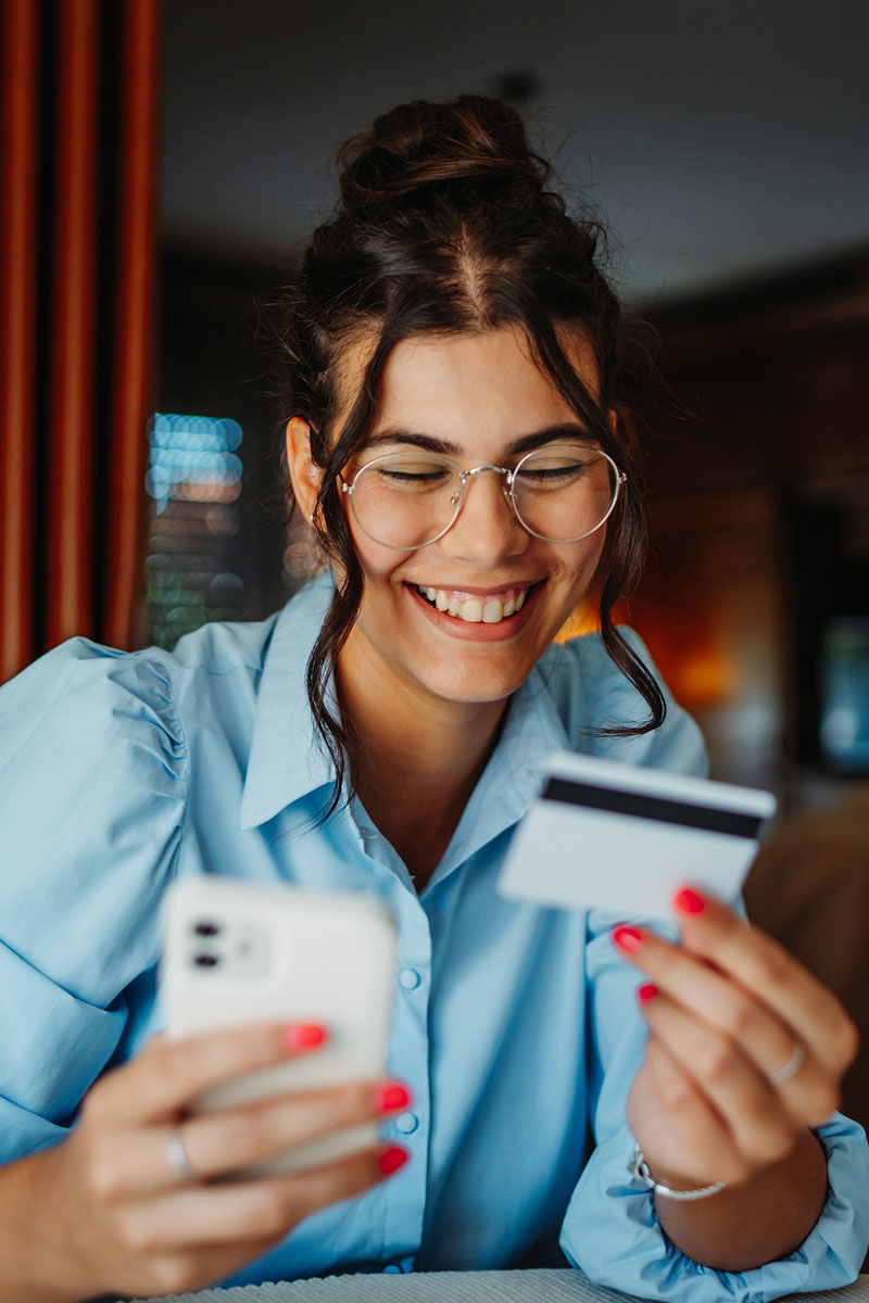 Concept Testing - Woman Paying with credit card