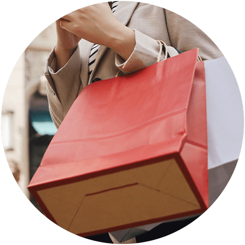 Woman Holding Bags