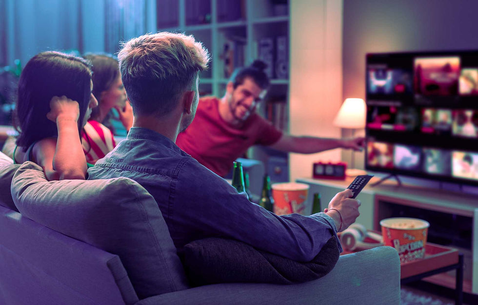 Measurement - people watching TV in the evening