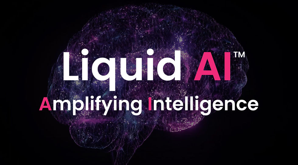 Liquid AI. Amplifying Intelligence background.