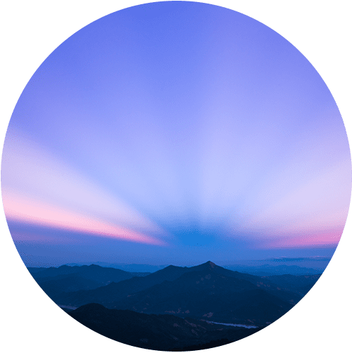 Mountain with Sunrise