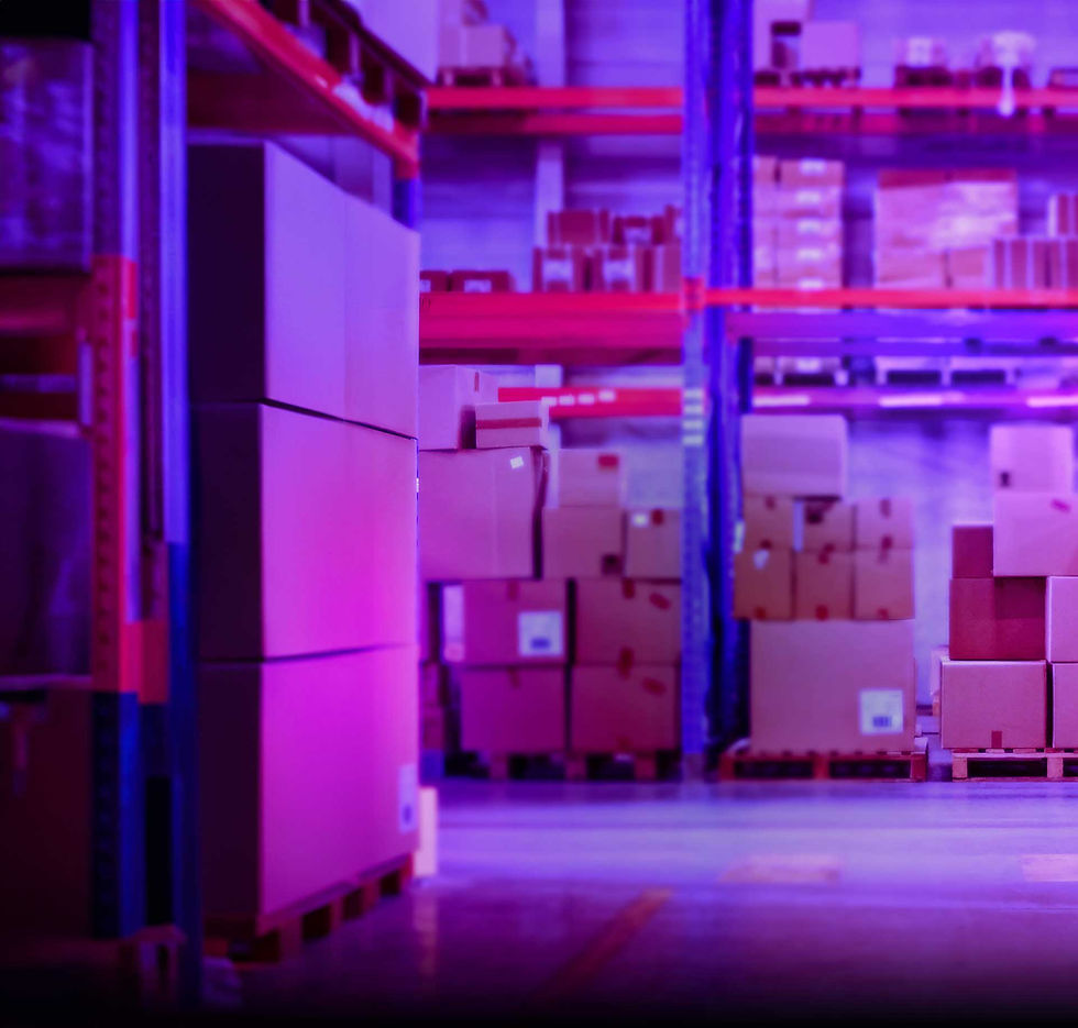 Liquid Supply Chain - warehouse background