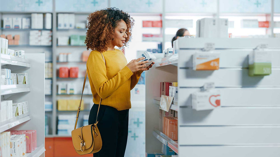 NCS Measurement - person in healthcare aisle